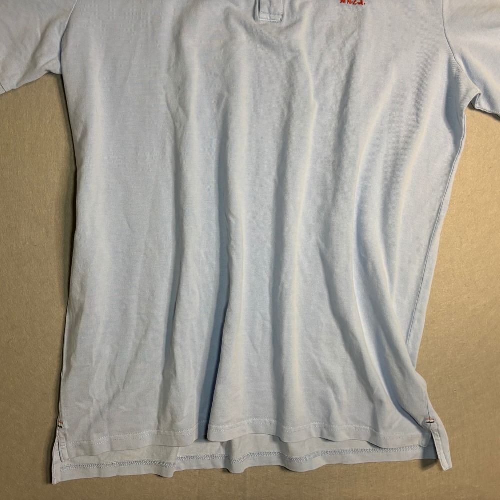 N.Z.A. New Zealand Auckland Tukituki Men's 3XL Light Blue Cotton Polo - Picture 9 of 16